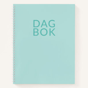 Lichte Teal Dagboek Notitieboek