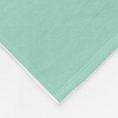 Lichte Teal Mint Witte Sneeuwvlok Horizontale Stre Fleece Deken (Hoek)