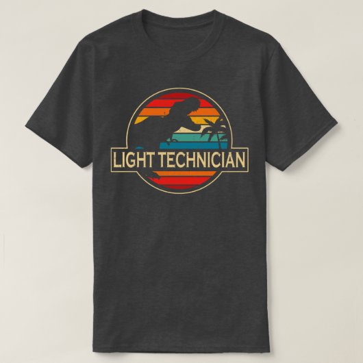 Lichte technicus Dinosaur T-shirt (Design voorkant)