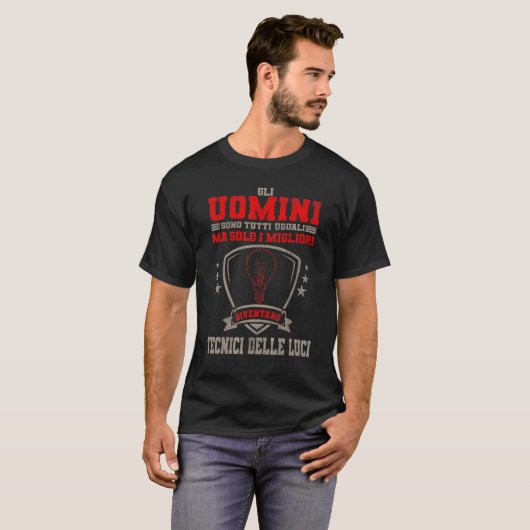 Lichte technicus t-shirt (Voorkant volledig)
