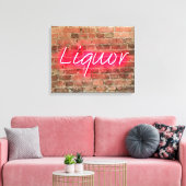 LICHTE TEKEN VAN HET VLOEISTOFNEON CANVAS AFDRUK (Insitu (Woonkamer))