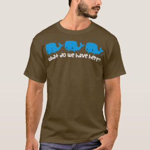 Lichte tekst walvis t-shirt