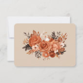 Lichte terracotta en verbrande Sinaasappels bruilo Bedankkaart (Achterkant)