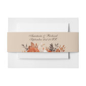 Lichte terracotta en verbrande Sinaasappels bruilo Uitnodigingen Wikkel (Voorkant Voorbeeld)