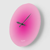 Lichte tot hete roze radiale gradiënt grote klok (Hoek)