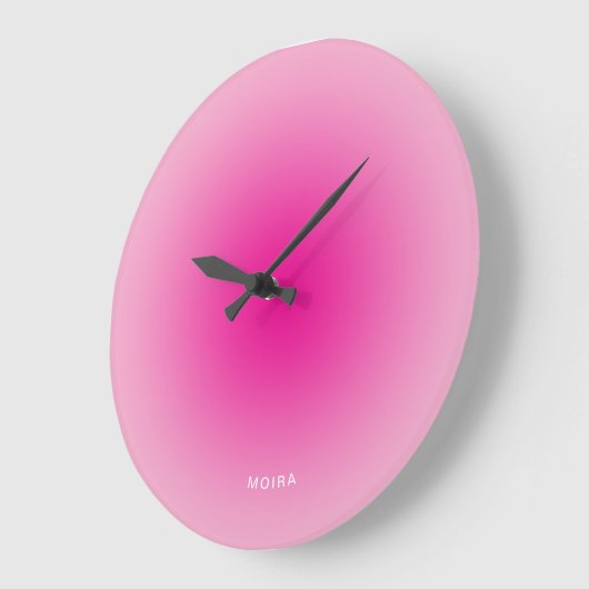 Lichte tot hete roze radiale gradiënt grote klok (Hoek)