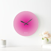 Lichte tot hete roze radiale gradiënt grote klok (Huis)