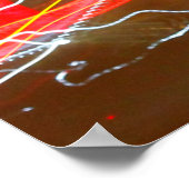 Lichte treinen van het passeerverkeer op de weg poster (Hoek)