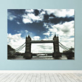Lichte Trippy : London Bridge (UK) Verenigd Konink Canvas Afdruk (Insitu (Houten vloer))