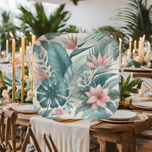 Lichte Tropical Essence Papier Borden Papieren Bordje