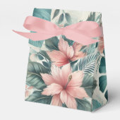 Lichte tropische essentie gebogen bedankdoosjes (Voorkant Zijde)