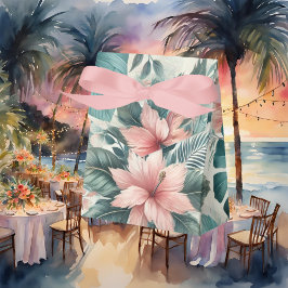 Lichte tropische essentie gebogen bedankdoosjes