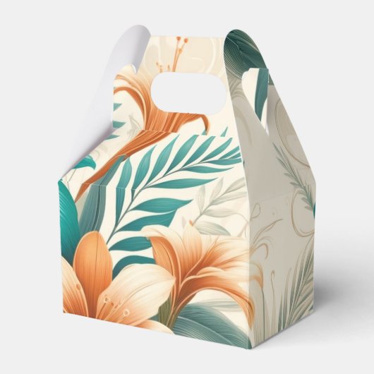 Lichte tropische iriscentie bedankdoosjes (Voorkant Zijde)