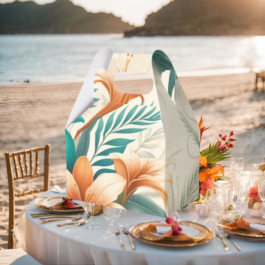 Lichte tropische iriscentie bedankdoosjes