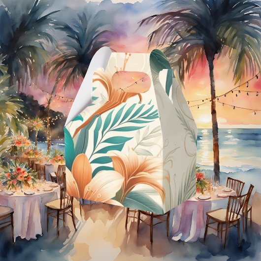 Lichte tropische iriscentie bedankdoosjes