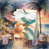 Lichte tropische iriscentie gebogen bedankdoosjes