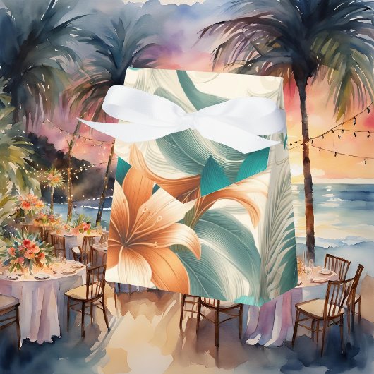 Lichte tropische iriscentie gebogen bedankdoosjes