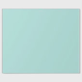 Lichte turquoise effen kleur | Klassiek | Elegant Cadeaupapier (Vlak)