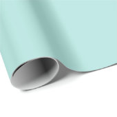 Lichte turquoise effen kleur | Klassiek | Elegant Cadeaupapier (Rol Hoek)