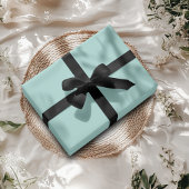 Lichte turquoise effen kleur | Klassiek | Elegant Cadeaupapier