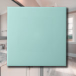 Lichte turquoise effen kleur | Klassiek | Elegant Tegeltje<br><div class="desc">Lichte turquoise effen kleur | Klassiek | Elegant | Trendy | Stijlvol | Cadeau</div>