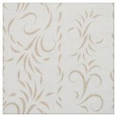 Lichte vanille en beige wervelingen stof (Swatch)
