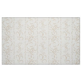 Lichte vanille en beige wervelingen stof (Fat Quarter)