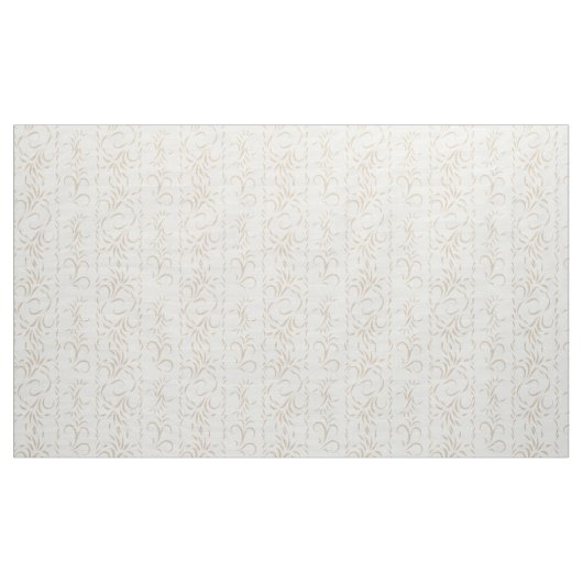 Lichte vanille en beige wervelingen stof (Yard (91,4 cm))