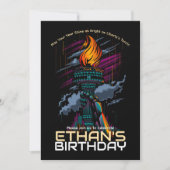 Lichte verjaardag van Liberty Kaart (Voorkant)