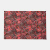 Lichte verlichting in textuur, gebrand met rode wa deurmat (Voorkant)