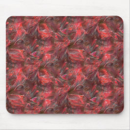 Lichte verlichting in textuur, gebrand met rode wa muismat