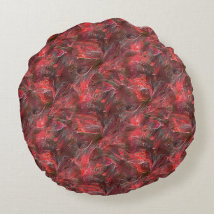 Lichte verlichting in textuur, gebrand met rode wa rond kussen