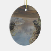 Lichte vestiging in Cascais, Portugal Keramisch Ornament (Rechts)