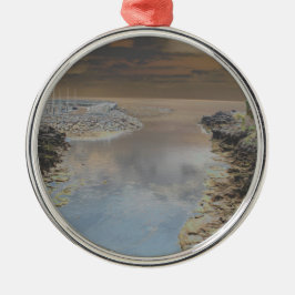 Lichte vestiging in Cascais, Portugal Metalen Ornament