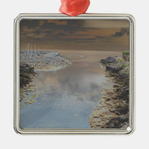 Lichte vestiging in Cascais, Portugal Metalen Ornament