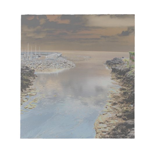 Lichte vestiging in Cascais, Portugal Notitieblok (Voorkant)