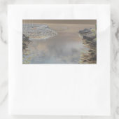 Lichte vestiging in Cascais, Portugal Rechthoekige Sticker (Tas)