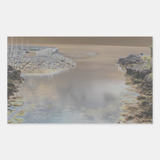 Lichte vestiging in Cascais, Portugal Rechthoekige Sticker (Voorkant)