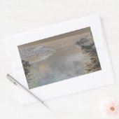 Lichte vestiging in Cascais, Portugal Rechthoekige Sticker (Envelop)