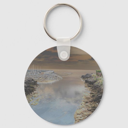 Lichte vestiging in Cascais, Portugal Sleutelhanger (Voorkant)