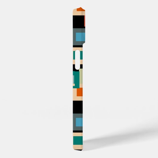 Lichte vierkantjes op Dark Hoesje-Mate iPhone Case (Achterkant / Rechts)