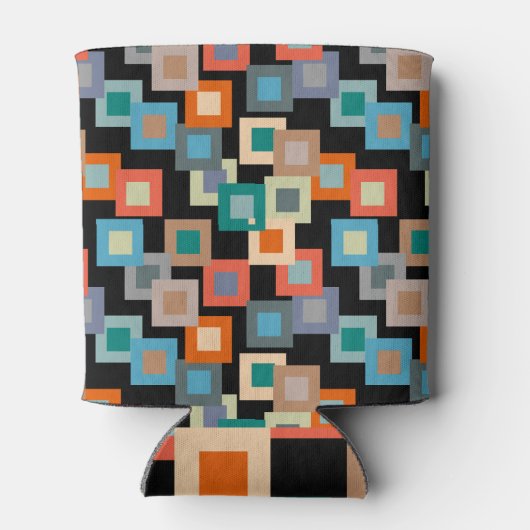 Lichte vierkantjes op donker blikjeskoeler (Achterkant)