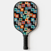 Lichte vierkantjes op donker pickleball paddle (Voorkant)