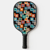 Lichte vierkantjes op donker pickleball paddle (Achterkant)