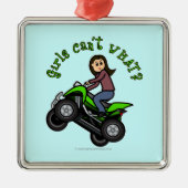 Lichte vierwieler metalen ornament (Voorkant)