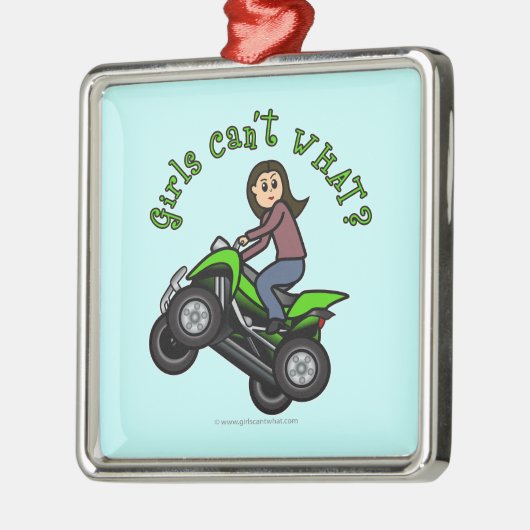 Lichte vierwieler metalen ornament (Links)