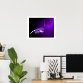 LICHTE VOGEL IN PAARS POSTER (Thuiskantoor)