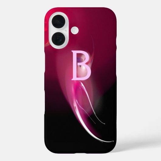 LICHTE VOGELS / PINKFUCHSIA ZWART ABSTRACTE MONOGR Case-Mate iPhone CASE (Achterkant)