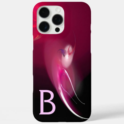 LICHTE VOGELS / PINKFUCHSIA ZWART ABSTRACTE MONOGR Case-Mate iPhone CASE (Achterkant)