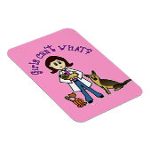 Lichte Vrouw dierenarts Magneet (Rechterzijde)